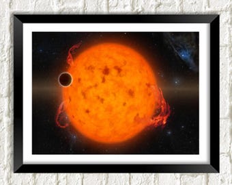 NASA Space Photograph: Exoplanet Orbiting Sun Poster