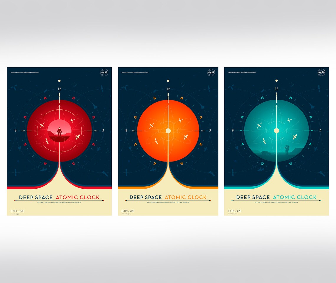 NASA Posters: Deep Space Atomic Clock Prints, JPL Visions of the Future ...