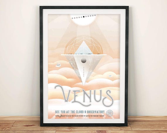 NASA Venus Poster, Visions of the Future - Etsy