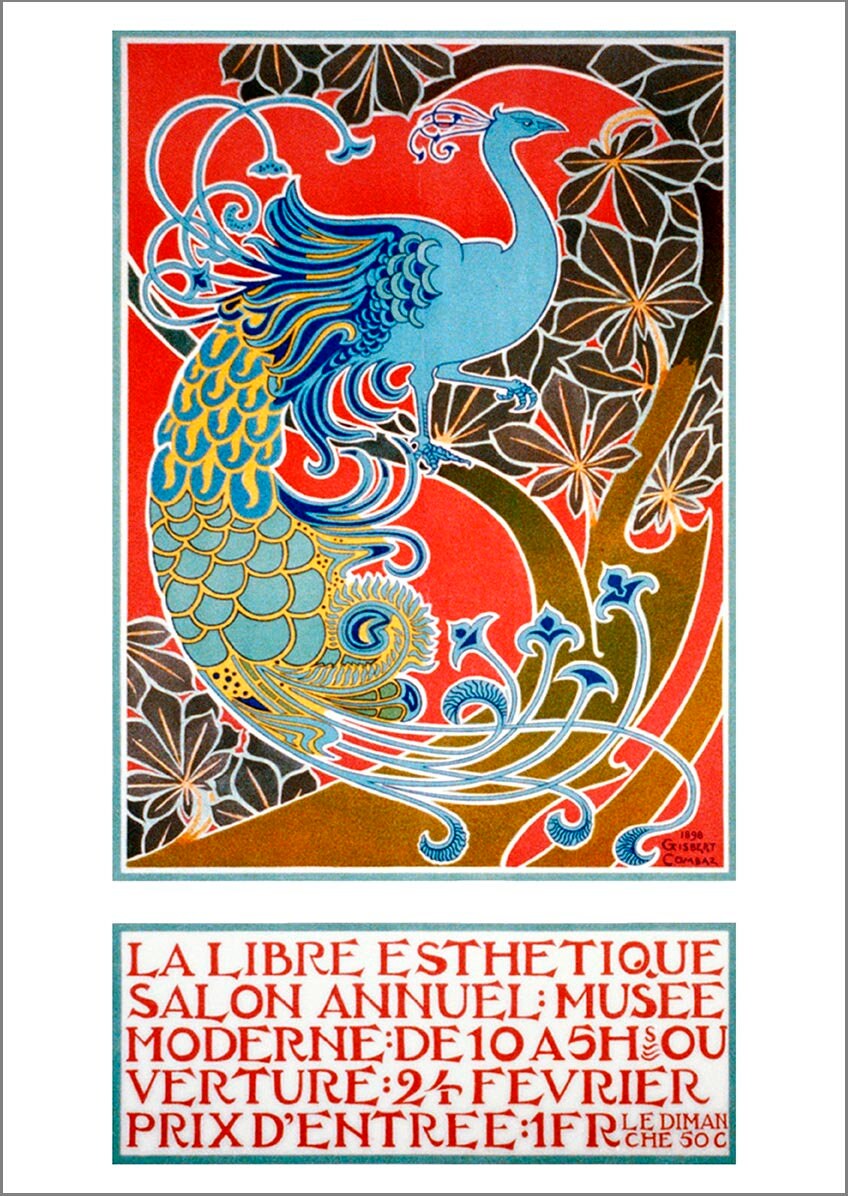 La Libre Esthetique Poster Modern Art Gallery Exhibition Etsy