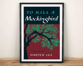 To Kill A Mockingbird Poster: Harper Lee Book Cover Art Print