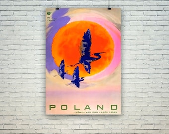 Poland Print: Vintage European Travel Poster