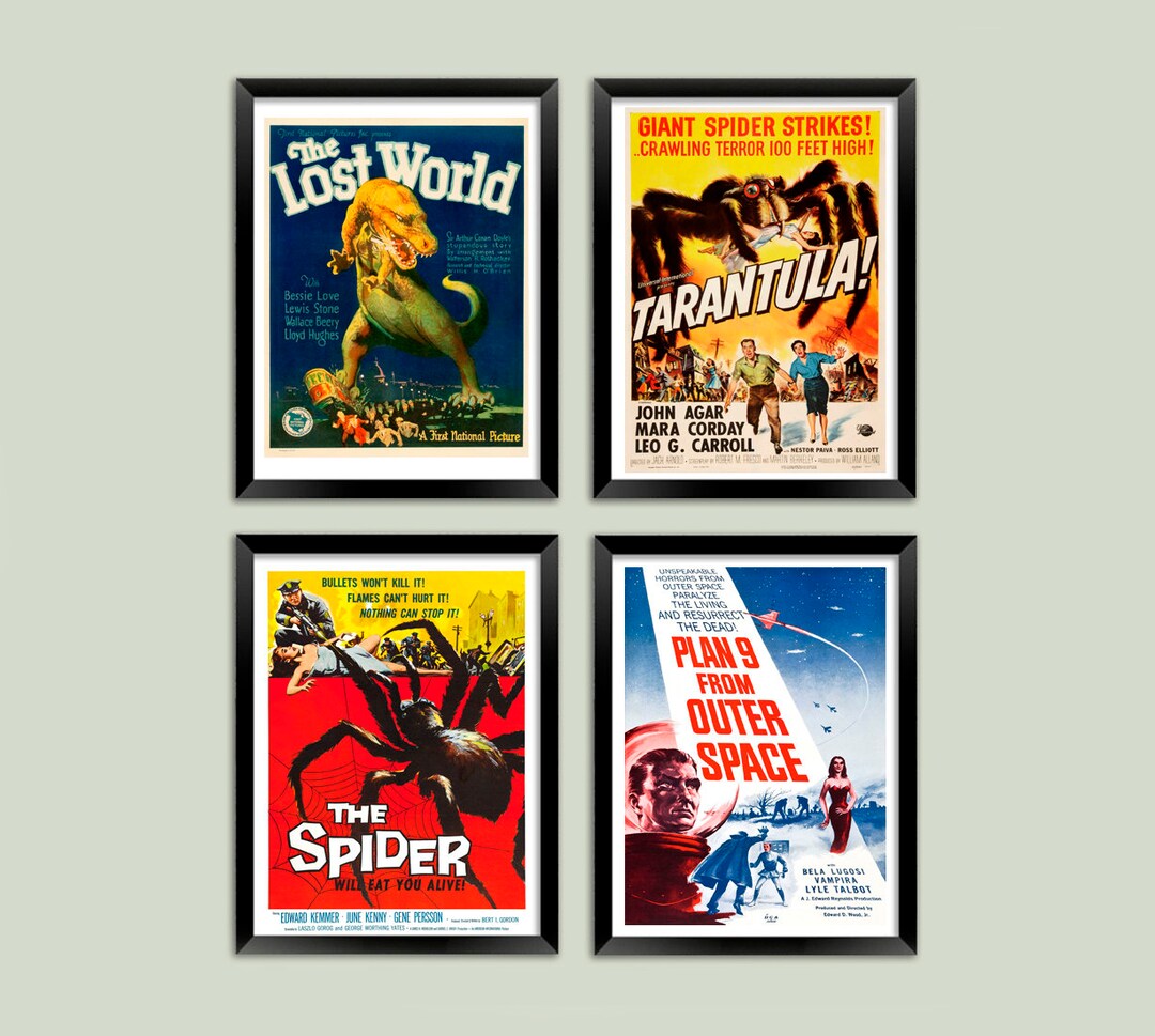 B級映画のポスター：クラシックSF映画のシネマプリント - Etsy 日本