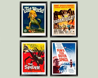6103 DAVE'S DECALS 1/2 SHEET 1:87 1:72 SCALE 1950'S & 60'S B MOVIE POSTER SCI FI 