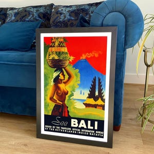 Bali Print: Vintage Indonesian Travel Poster