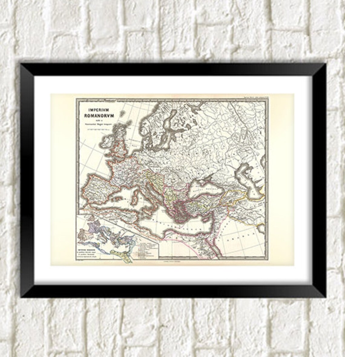 Roman Empire Map Print: Classical World Atlas Artwork - Etsy