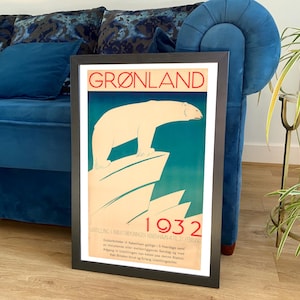 Grönland Poster: Vintage Eisbär Ausstellung