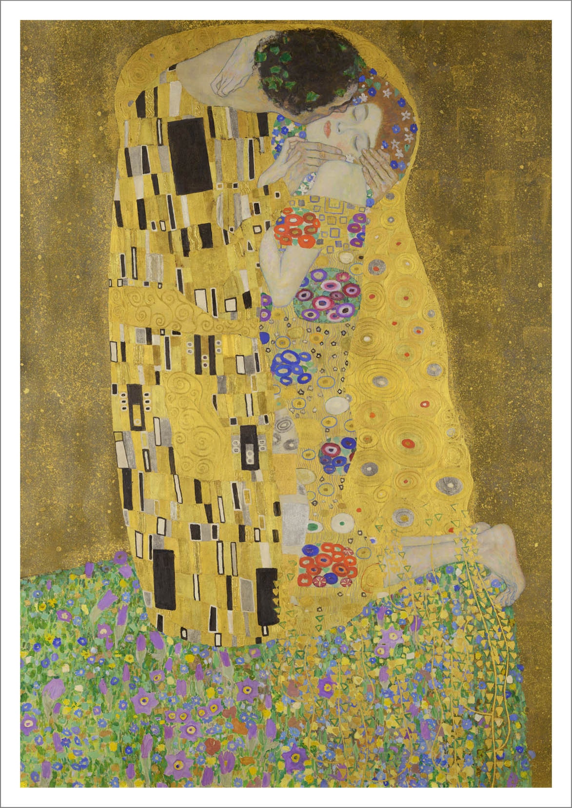 グスタフ・クリムトの版画：接吻、抱擁、梨の木、有名な絵画作品