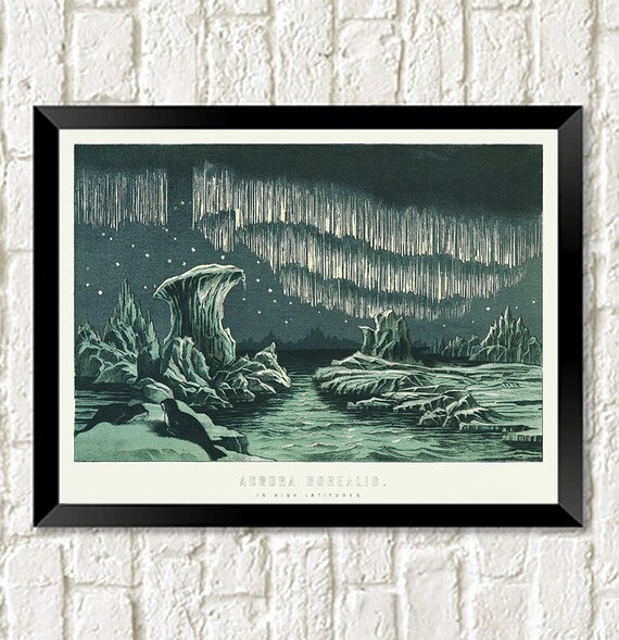絵画 Aurora Aurora Borealis by Frederic Edwin Church Reproduction For