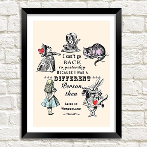 Alice in Wonderland Print: Vintage Book Art Illustration