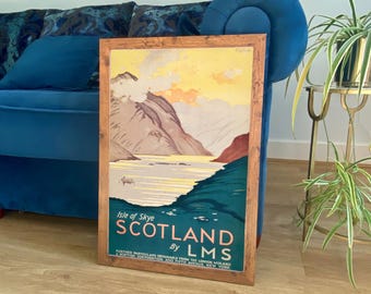 Impresión de Escocia: Póster vintage de viaje a Skye