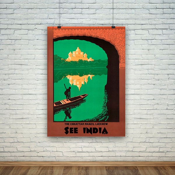 India Poster Etsy UK