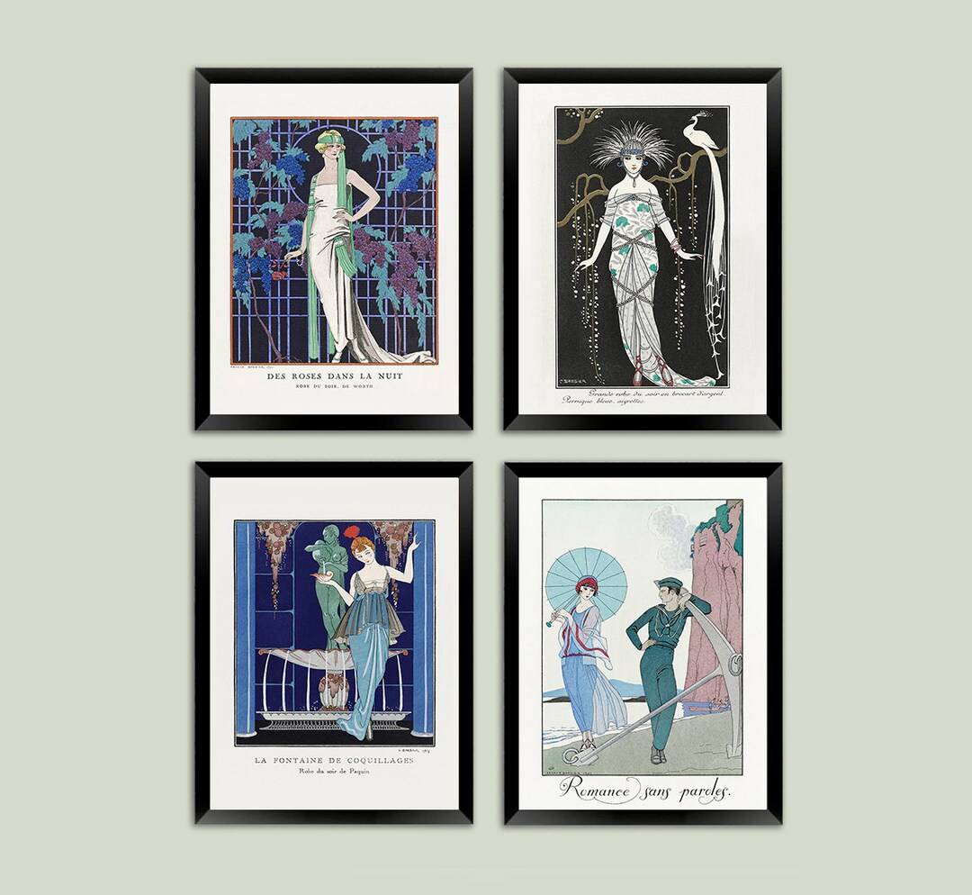 George Barbier Prints: Art Deco Fashion Magazine Art