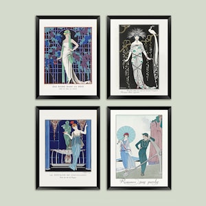 George Barbier Prints: Art Deco Fashion Magazine Art Illustrations