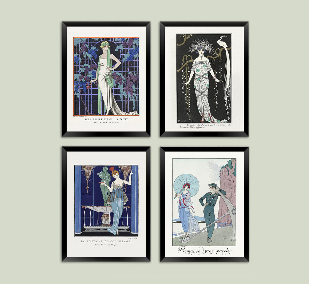 George Barbier Prints: Art Deco Fashion Magazine Art George Barbier Prints: Art Deco Fashion Magazine Art