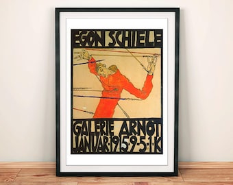 Egon Schiele Poster: Art Gallery Exhibition Print