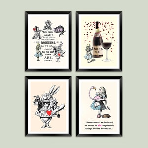Alice in Wonderland Prints: Vintage Children&#39;s Book Art Illustrations