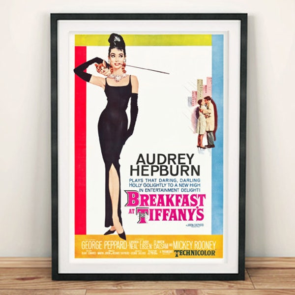 Breakfast at Tiffany's Poster: Vintage Hollywood Cinema Print