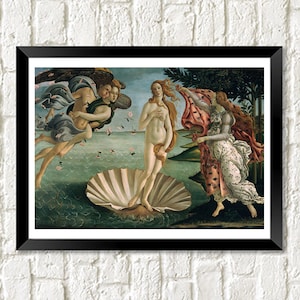 Sandro Botticelli Print: Birth of Venus Painting Art