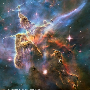 NASA Space Photographs: Hubble and James Webb Nebula and Galaxy Posters Mystic Mountain