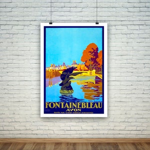 Fontainebleau Poster: Vintage French Travel Print