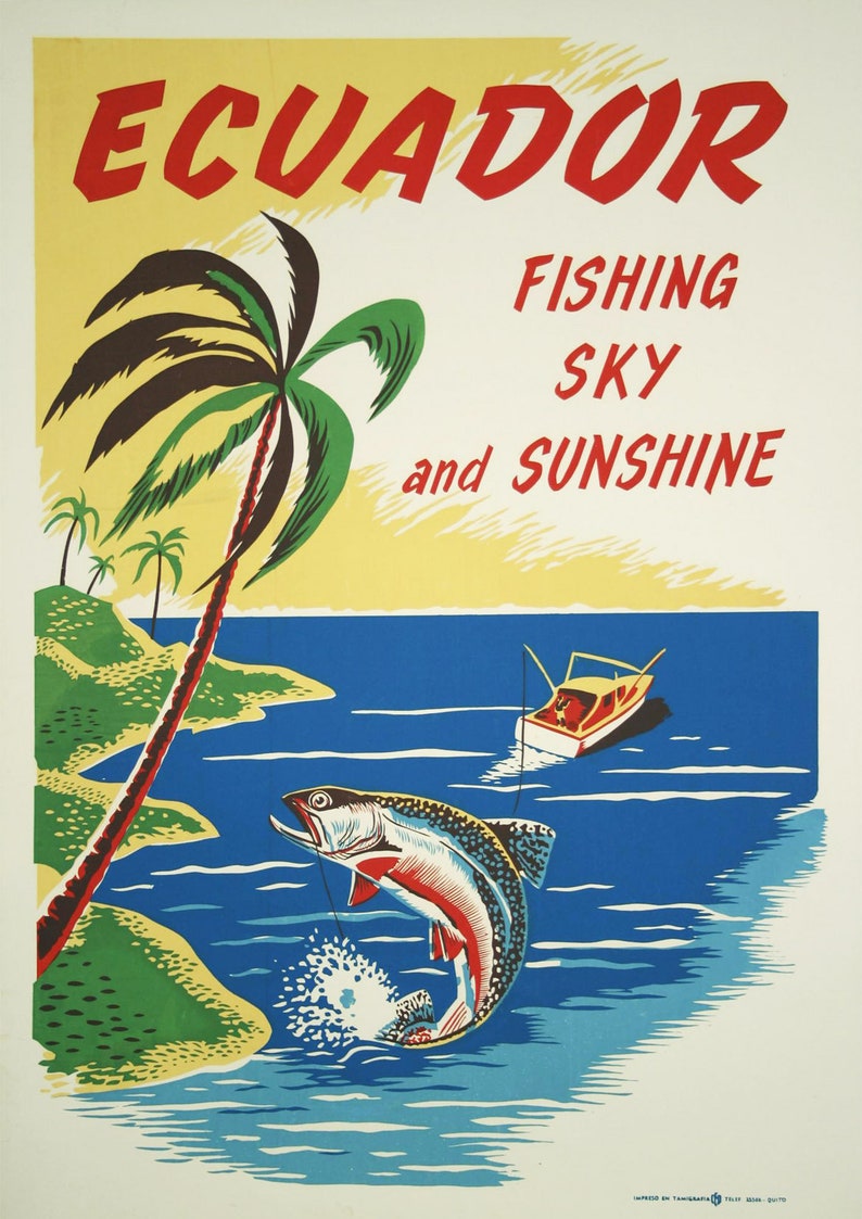 Ecuador Prints: Vintage South American Travel Posters image 2