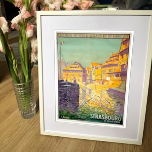 Strasbourg Poster: French Grand Est Alcase Travel Print