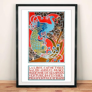 La Libre Esthetique Poster: Modern Art Gallery Exhibition Print