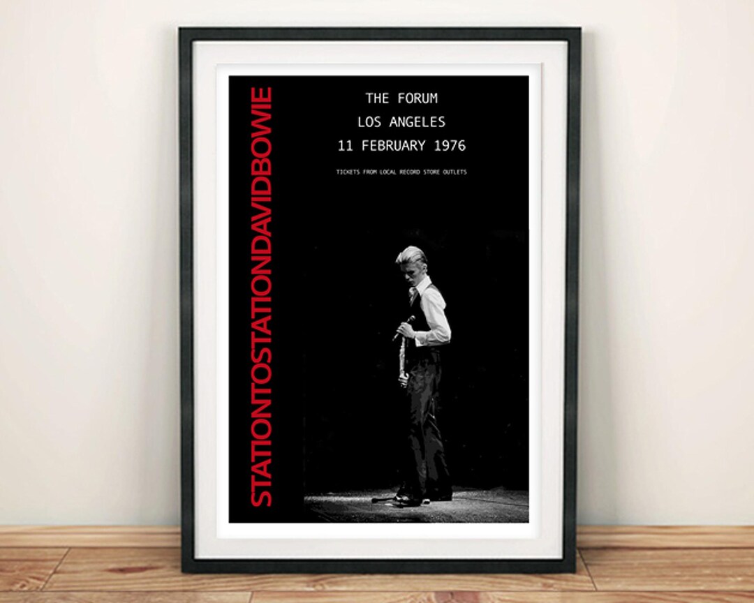David Bowie Poster: Station to Station 1976 Concert Tour - Etsy