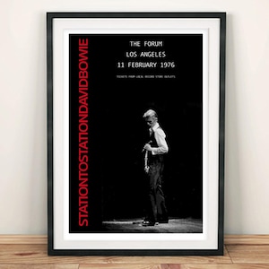 David Bowie Poster: Station to Station Concert Tour Poster