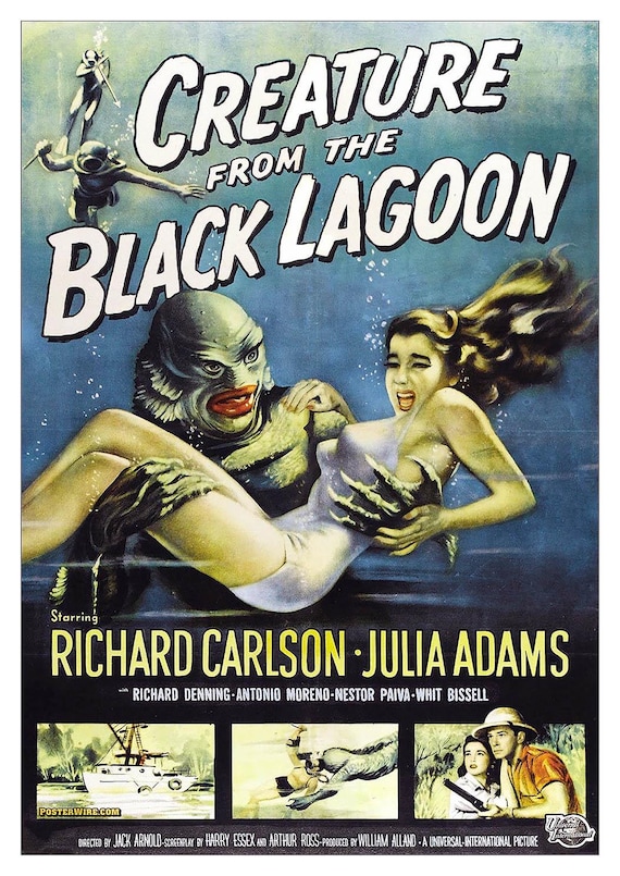 B級映画のポスター：クラシックSF映画のシネマプリント - Etsy 日本