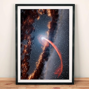 NASA Space Photograph: Star in Black Hole Poster