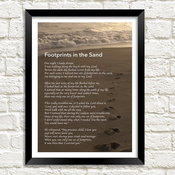 Footprints in Sand - Etsy