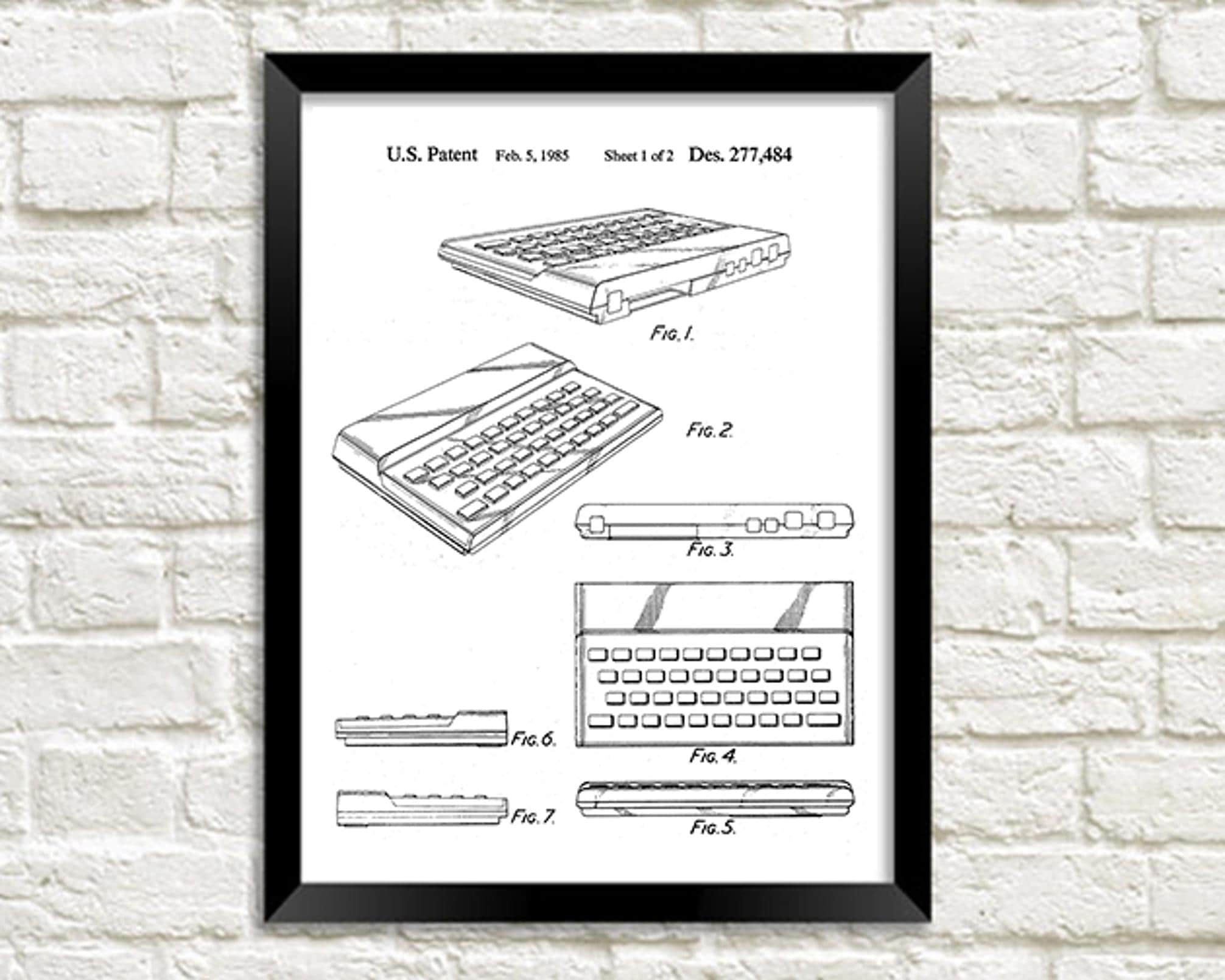 ZX Spectrum Computer Patent: Retro IT Technology Blueprint