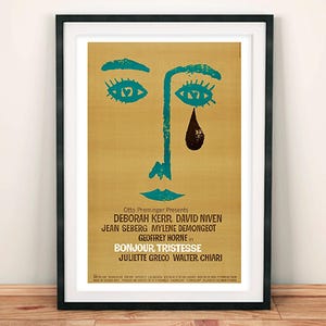 Poster Bonjour Tristesse: Otto Preminger Movie Cinema Print