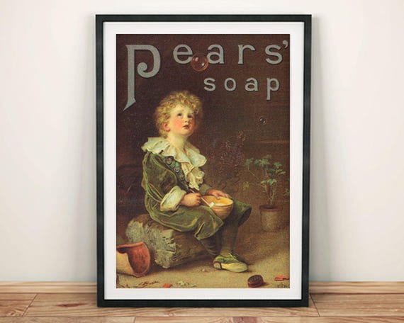 Pears Soap Poster: Vintage Washing Advert Print - Etsy
