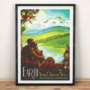 NASA Earth Poster, Visions of the Future