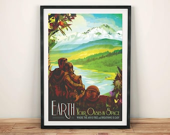 NASA Earth Poster, Visions of the Future