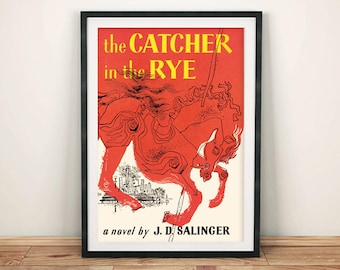 Catcher in the Rye Poster: JD Salinger Book Cover Print