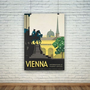 Vienna Print: Vintage Austria Travel Poster