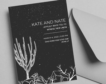 State Park Elopement Invitation