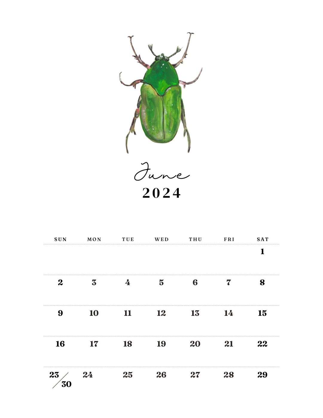 Bugs Life Calendar - Etsy