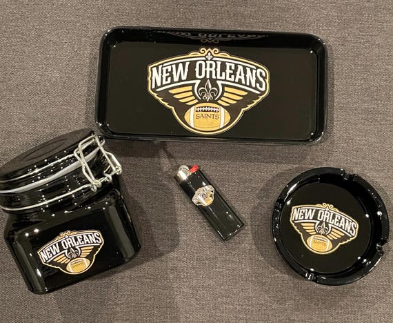 new orleans saints cigarette case New Orleans Saints Inspired Custom Rolling Tray Set or Tray new orleans saints cigarette case New Orleans Saints Inspired Custom Rolling Tray Set or Tray