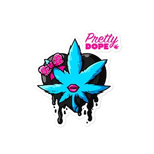 Pretty Dope Black Heart Logo Sticker
