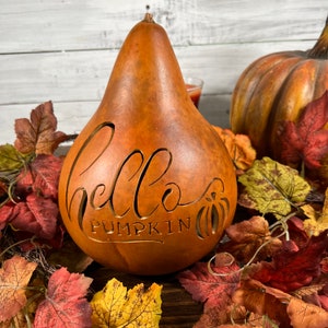 FALL GOURD Jack O Lantern Pumpkin Decoration