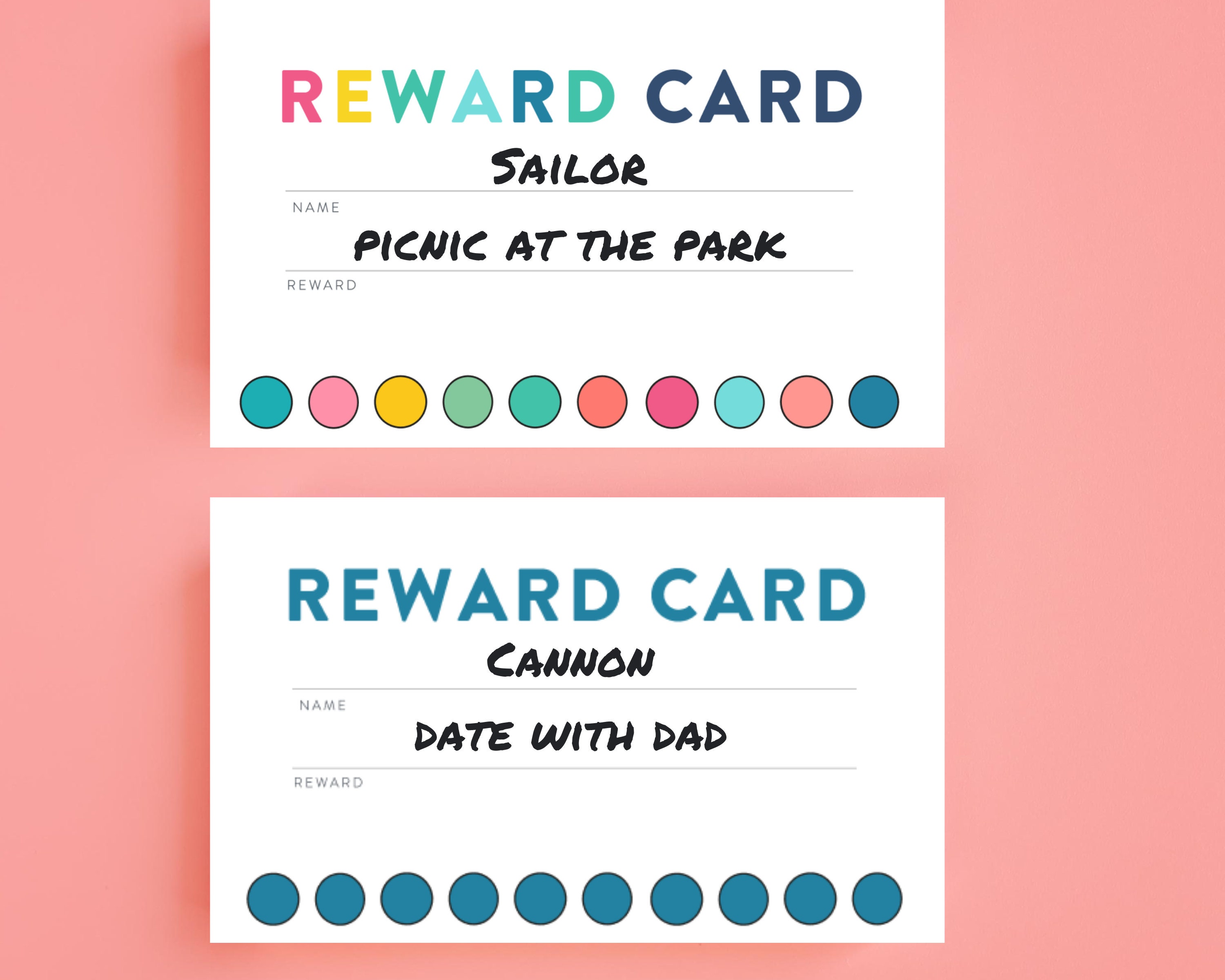 Kids Reward System I Reward Card I Reward Chart Printable Etsy Sweden