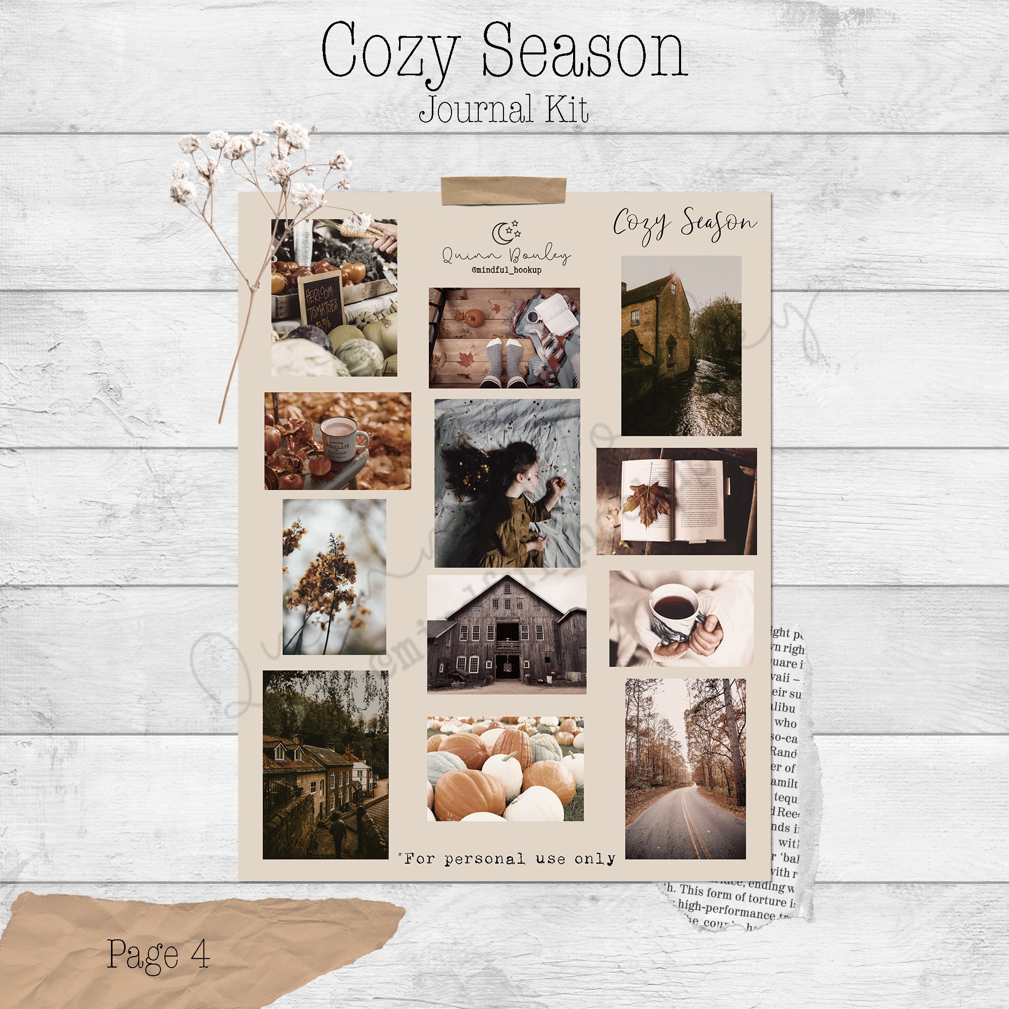 Cozy Season Bullet Journal & Planner Kit | Etsy