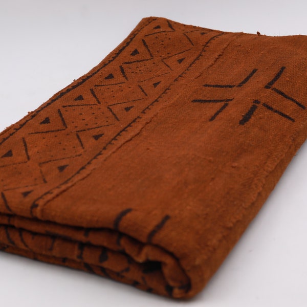 Bogolan Mudcloth Brown #7 - from AfricanTextil Malian Cotton & Handmade