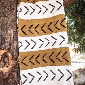 Bogolan Mudcloth STRIP #40 - from AfricanTextil Malian Coton & handmade