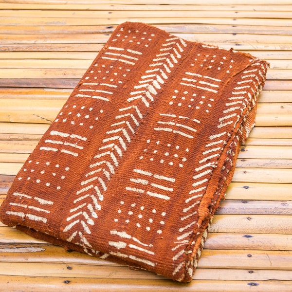 Bogolan Mudcloth Brun #2 - 170cmx110cm - from AfricanTextil 100% Coton Malien handmade